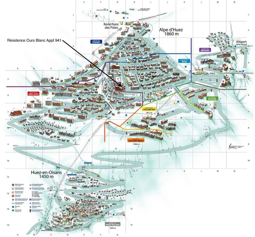 Studio 941-Particulier-Residence L'Ours Blanc-Alpe D'Huez-Centre Station ภายนอก รูปภาพ